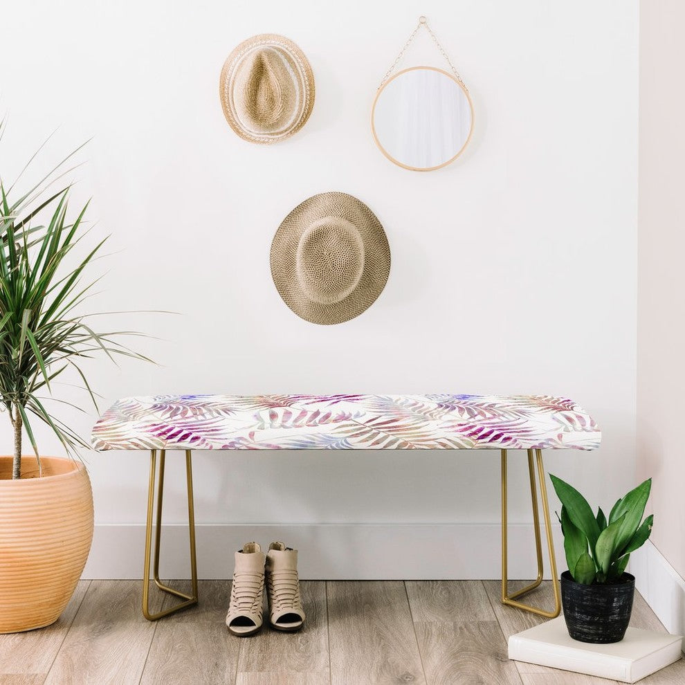 Deny Designs Schatzi Brown Reeya Tropical White  Bench