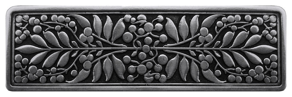 Mountain Ash Pull Antique Brass, Brilliant Pewter
