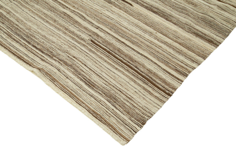Rug N Carpet - Handmade Turkish 8' 1'' x 13' 9'' Modern Design Wool Kilim Rug
