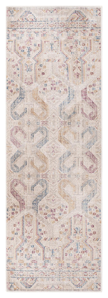 Unique Loom Congruence Deepa Rug, Ivory, 2'x6' Runner