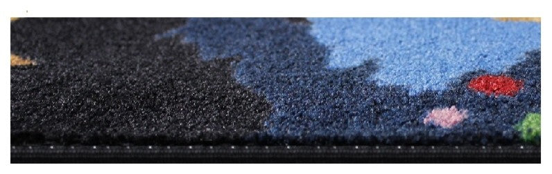 Area Rug Galaxy Starry Night Nylon Stainmaster Carpet, Galaxy Multi, 10'x14'