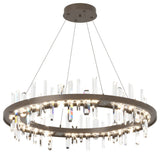 Solitude Circular LED Pendant, Bronze