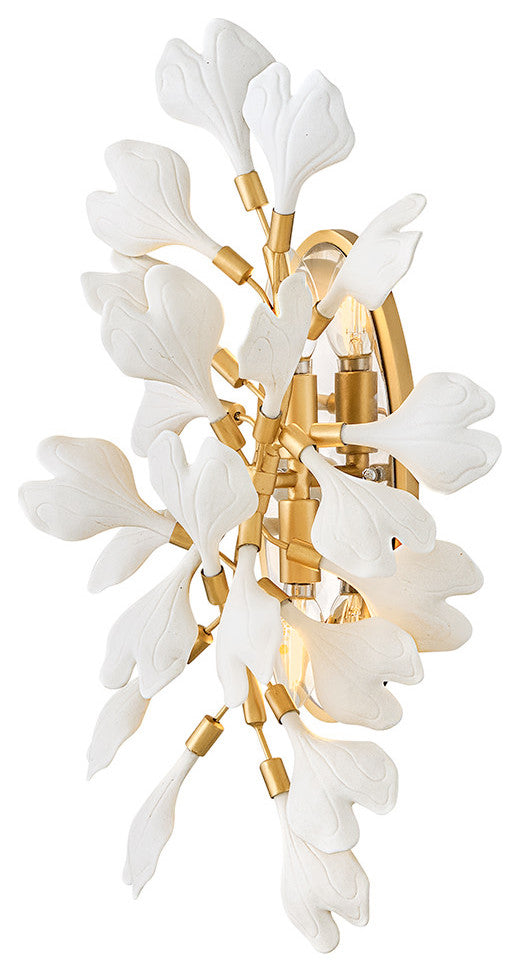 Fredrick Ramond Audra Medium Two Light Sconce, Deluxe Gold