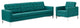 Loft 2 Piece Upholstered Fabric Sofa And Armchair Set