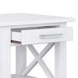Kitchener SOLID WOOD End Table, White