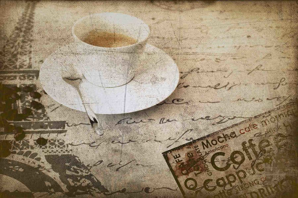 "Coffee Drink" Painting Print on Canvas by Irena Orlov