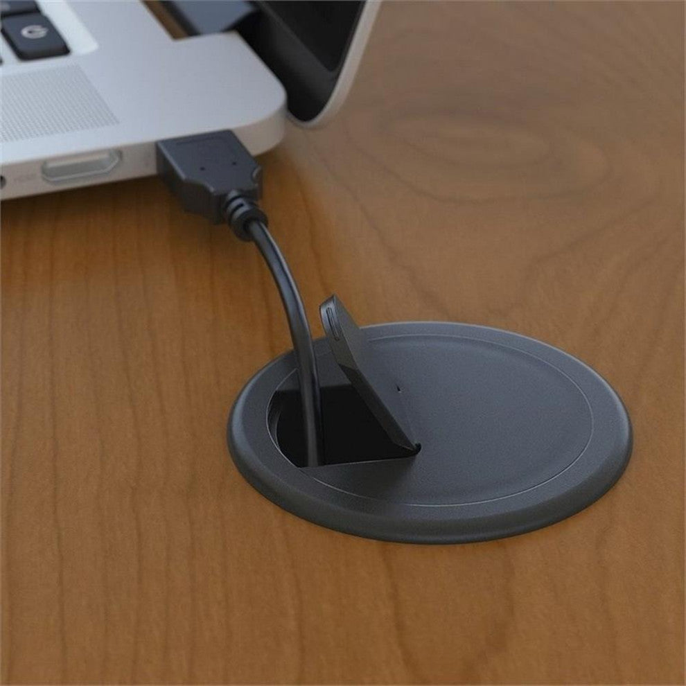 Scranton & Co Furniture 72" U-Shaped Desk with Pedestal in Cherry