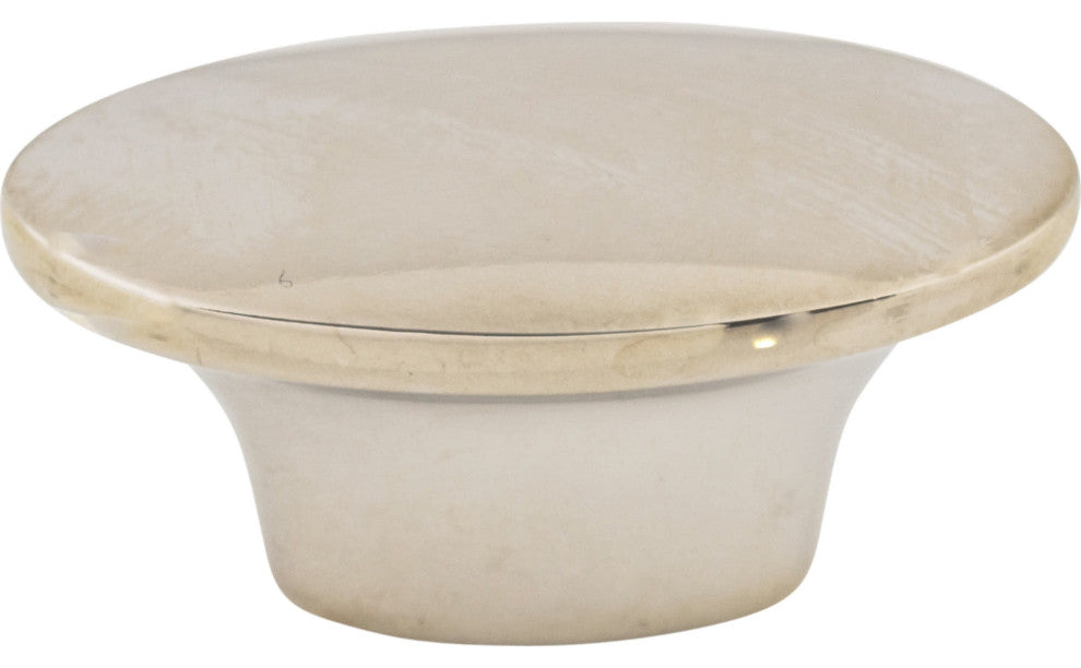 Top Knobs M1957 Oval 1-1/2 Inch Oval Cabinet Knob - Polished Nickel