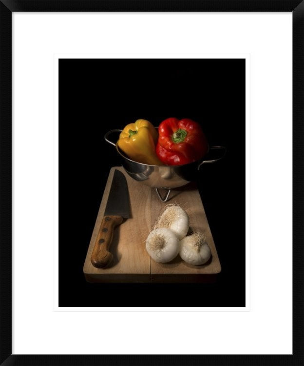 "Peppers Soup" Framed Digital Print by Antonio Zoccarato, 20"x24"
