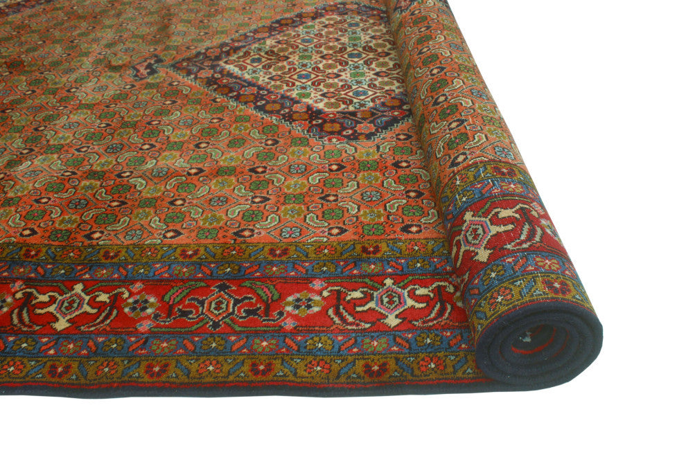 Fine Vintage Distressed Murray Rust/Red Rug, 6'3x9'5