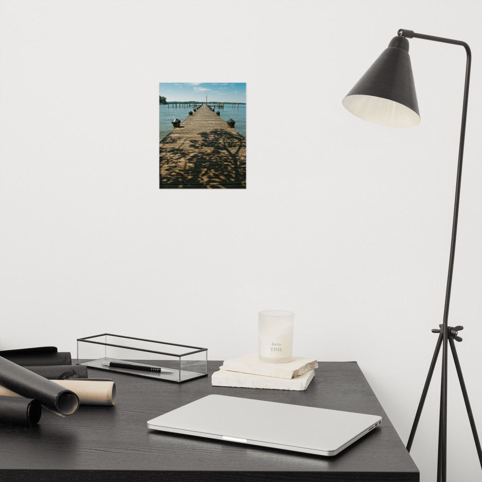 Endless Dock Landscape Photography Unframed Wall Art Print, 8" X 10"