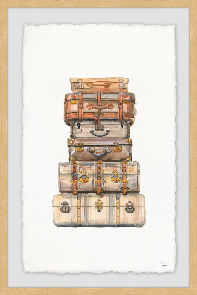 "Reaching Destination" Framed Painting Print, 24"x36"