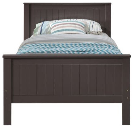 Miriam Panel Platform Bed, Brown