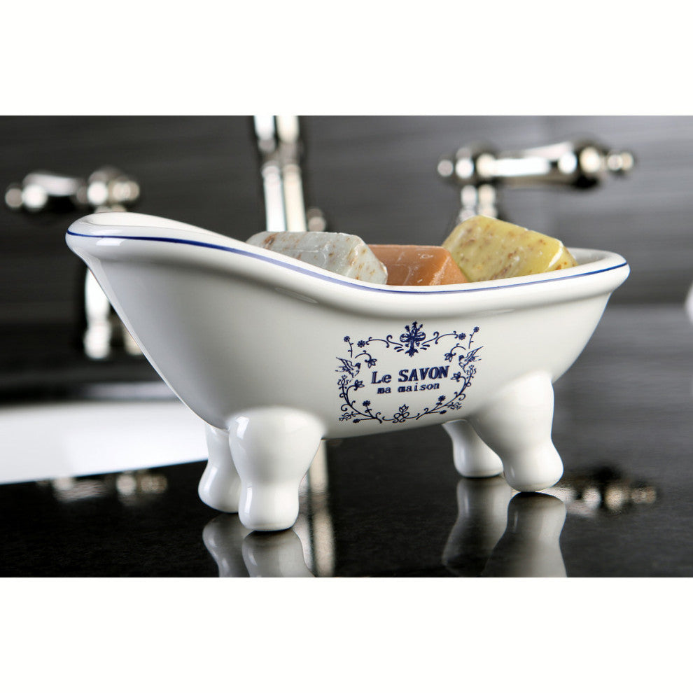 Kingston Brass 5-11/16" Mini Ceramic Slipper Bathtub, White