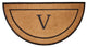 Calloway Mills The General Monogram Doormat, Letter V