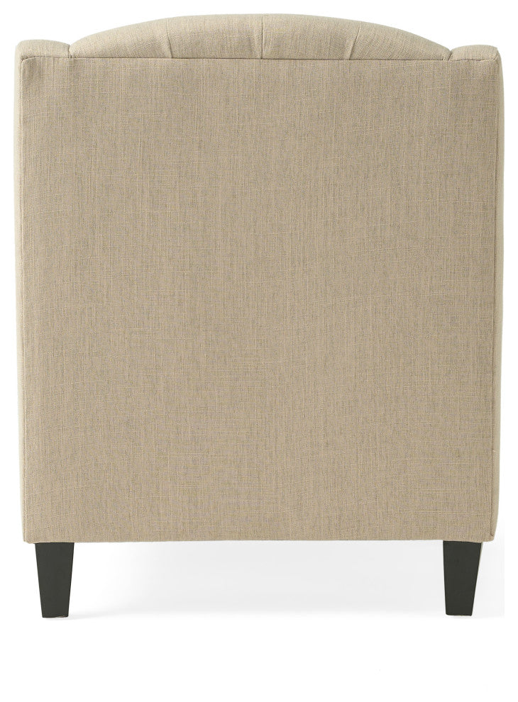 GDF Studio Empierre Tufted Fabric Chair And Ottoman