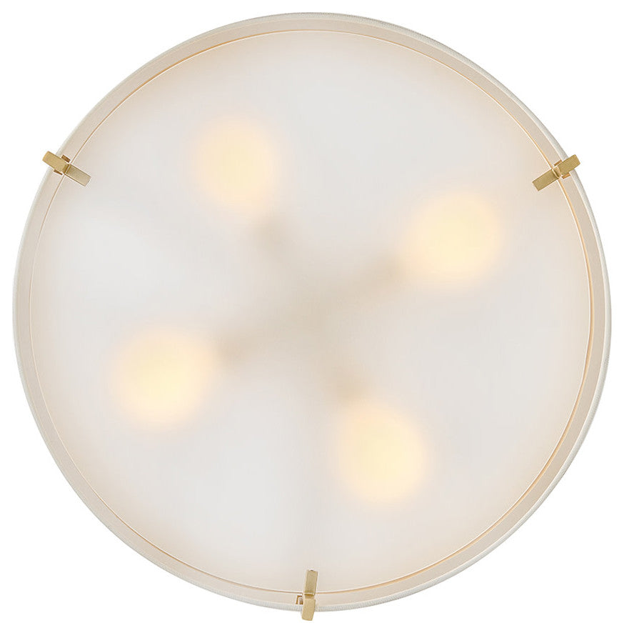Hinkley Halle Medium Semi-Flush Mount, Lacquered Brass