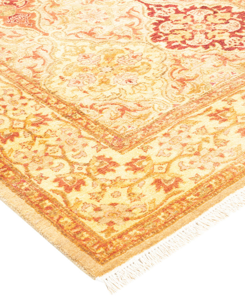 Mogul, One-of-a-Kind Hand-Knotted Area Rug Yellow, 3'2"x5'5"