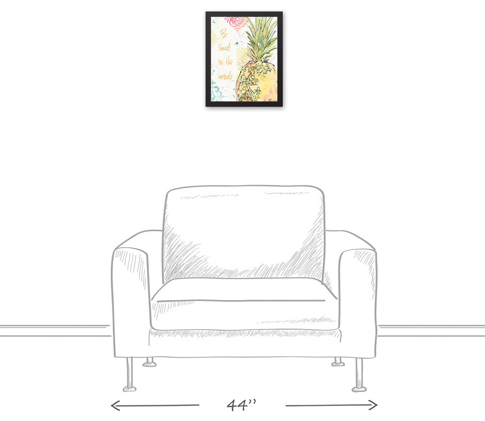 Palm Passion 11x14 Black Framed Canvas