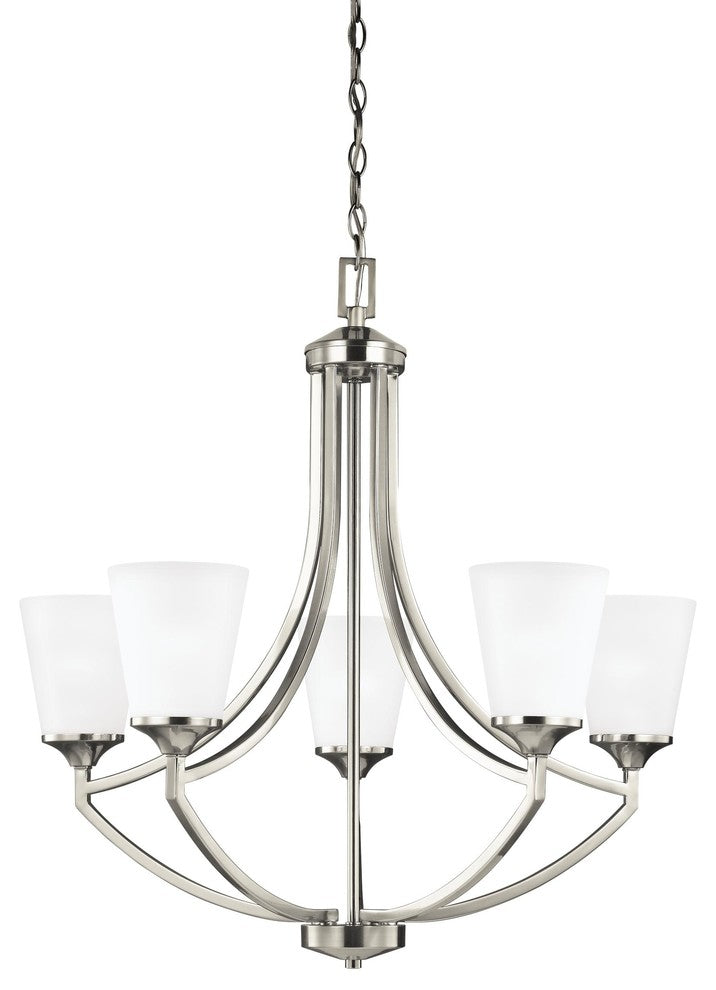 Generation Lighting Lighting 5-Light Chandelier, Brushed Nickel
