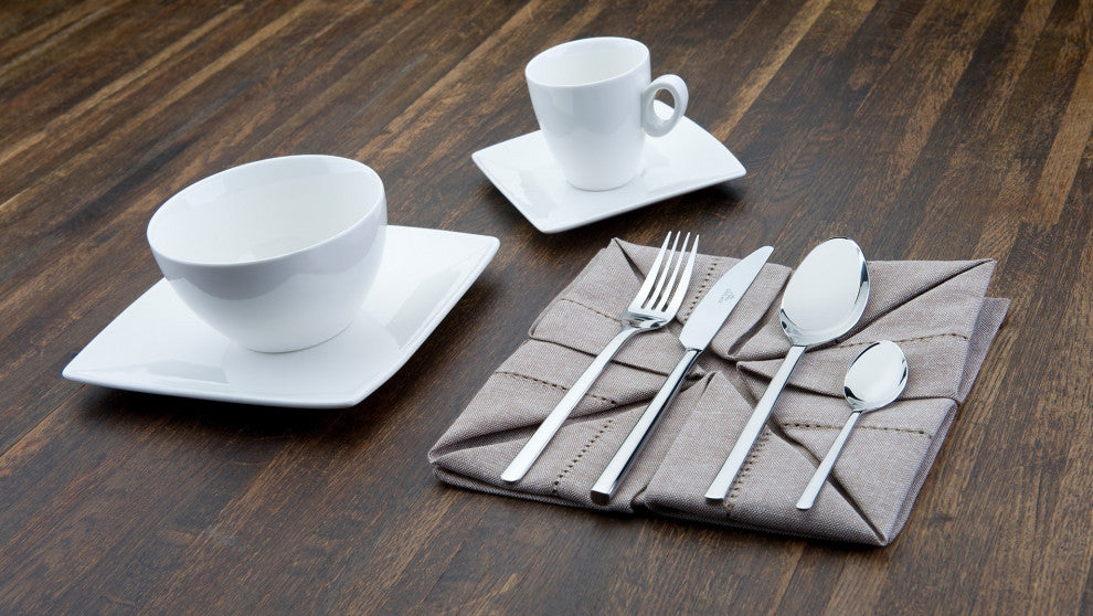 MODERNO  24 Piece Stainless Steel Flatware Set