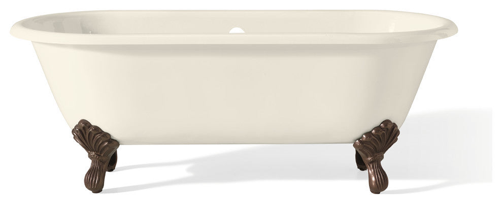 Cheviot Products Regal Cast Iron Tub With Continuous Rolled Rim and Shaughnessy