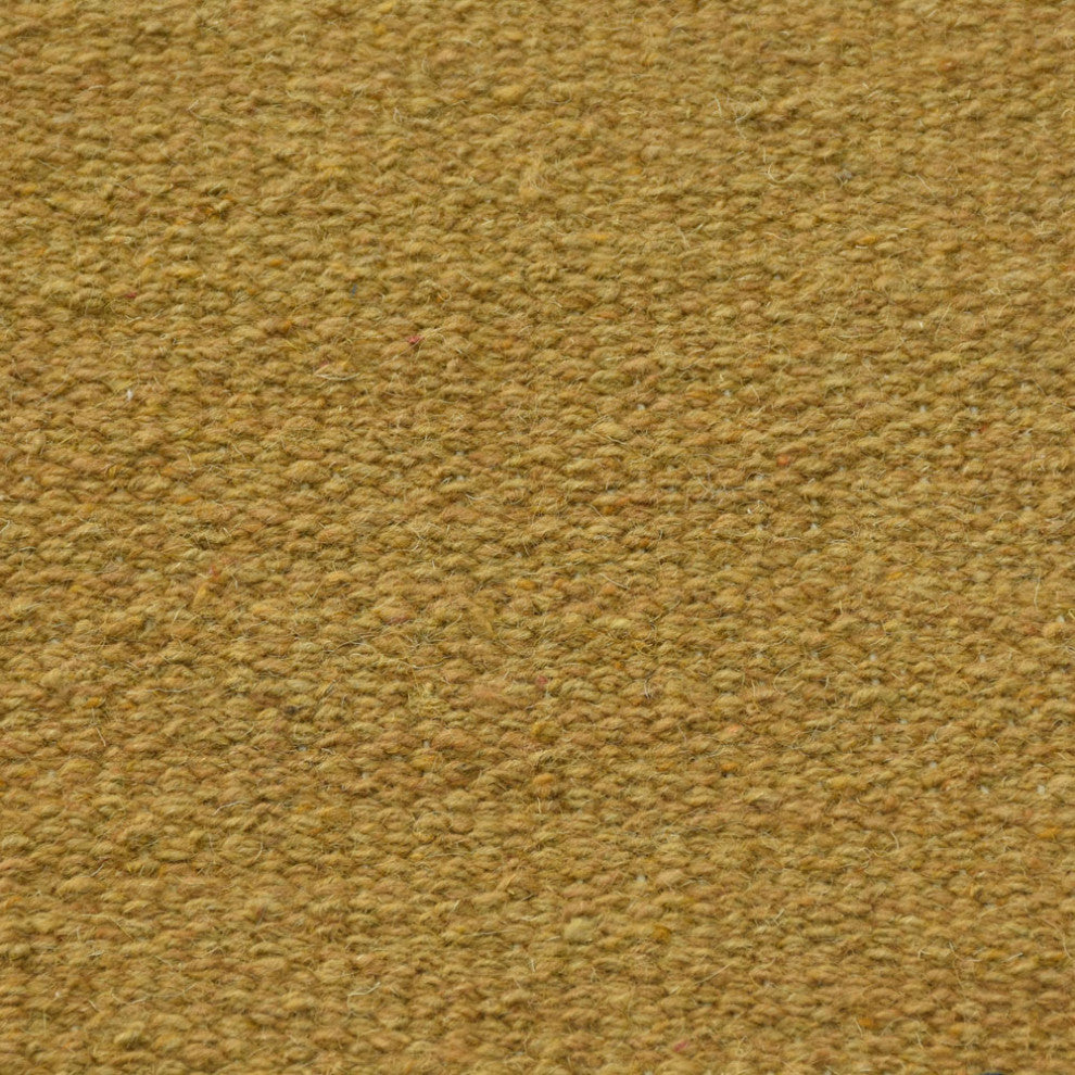HAND WOVEN FLAT WEAVE KILIM WOOL ECO-FRIENDLY AREA RUGS,Gold, Solid Design, Gold, [Rectangle] 10'x13'