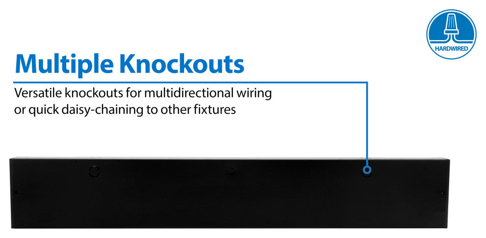 NUC-5 Series Selectable LED Under Cabinet Light, Black, 21.5