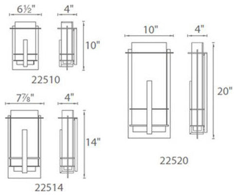 Modern Forms Kyoto LED Wall Light, 20"
