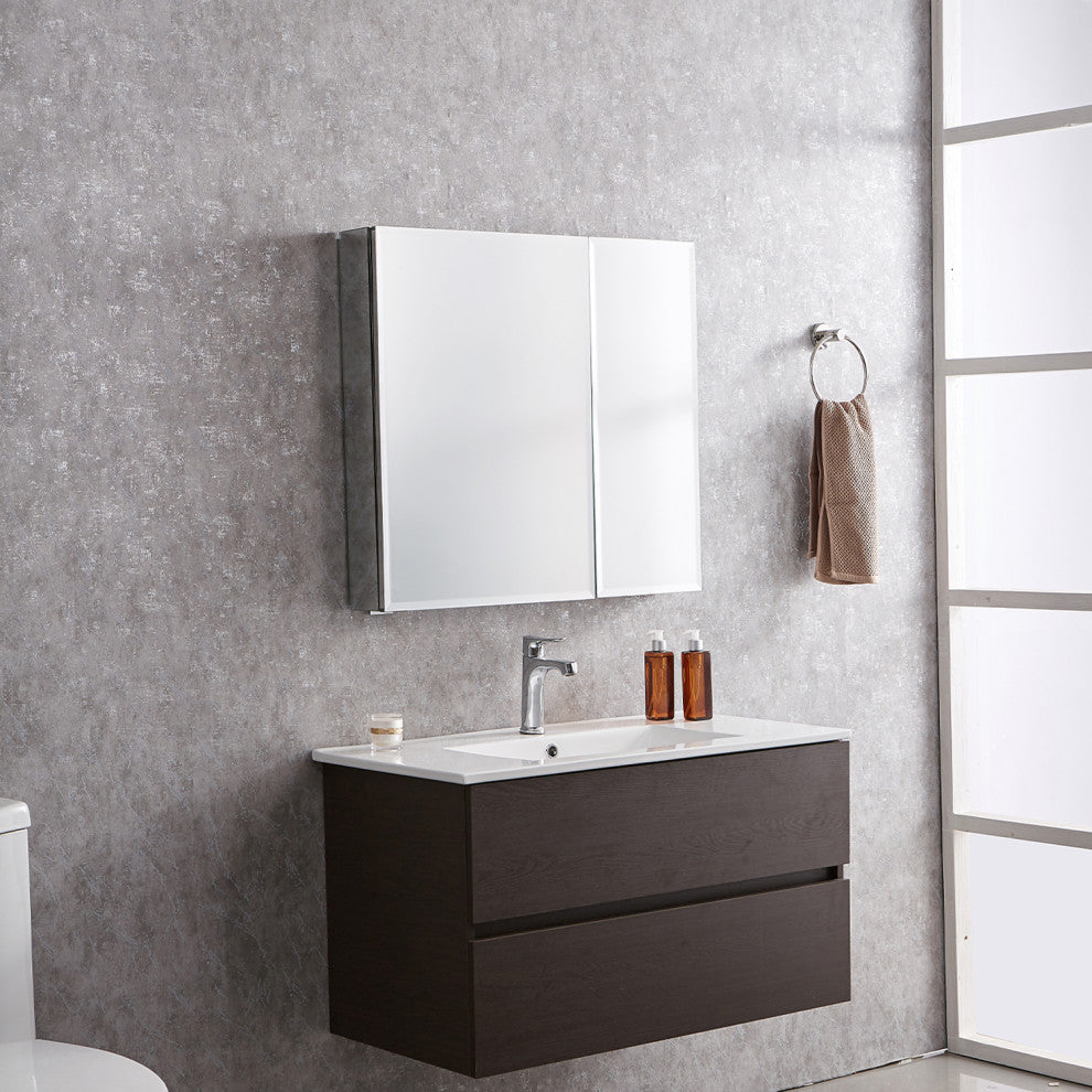 30-inX 26-inLED Mirrored Medicine Cabinet