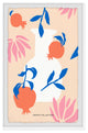 "White Vase Collection" Framed Painting Print, 30x45