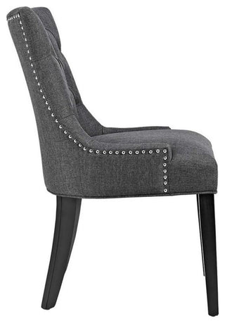 Gray Regent Dining Side Chair Fabric Set of 2