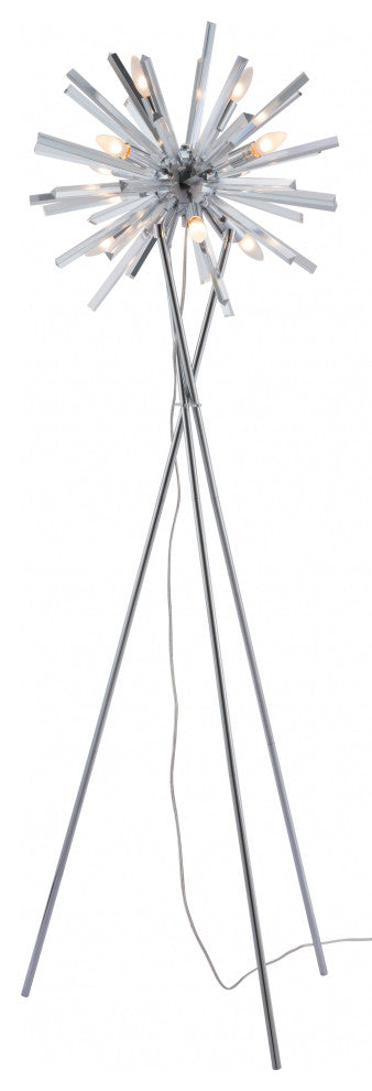 Chrome Neutron Floor Lamp