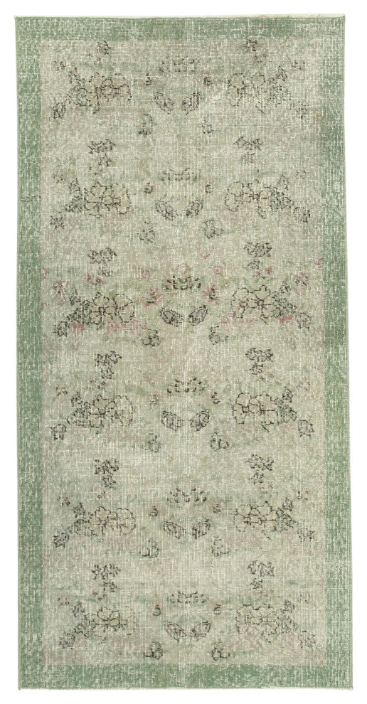 Rug N Carpet - Handwoven Turkish 3' 1'' x 6' 3'' Distressed Overdyed Rug
