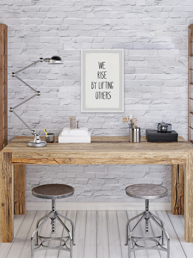 "Rise by Lifting Others" Framed Painting Print, 30x45