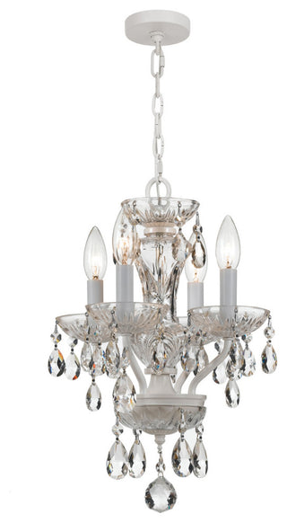 Crystorama Lighting Group 5534-CL-MWP Traditional Crystal 4 Light - English
