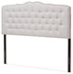 Lucy Modern Grayish Beige Fabric King Size Headboard