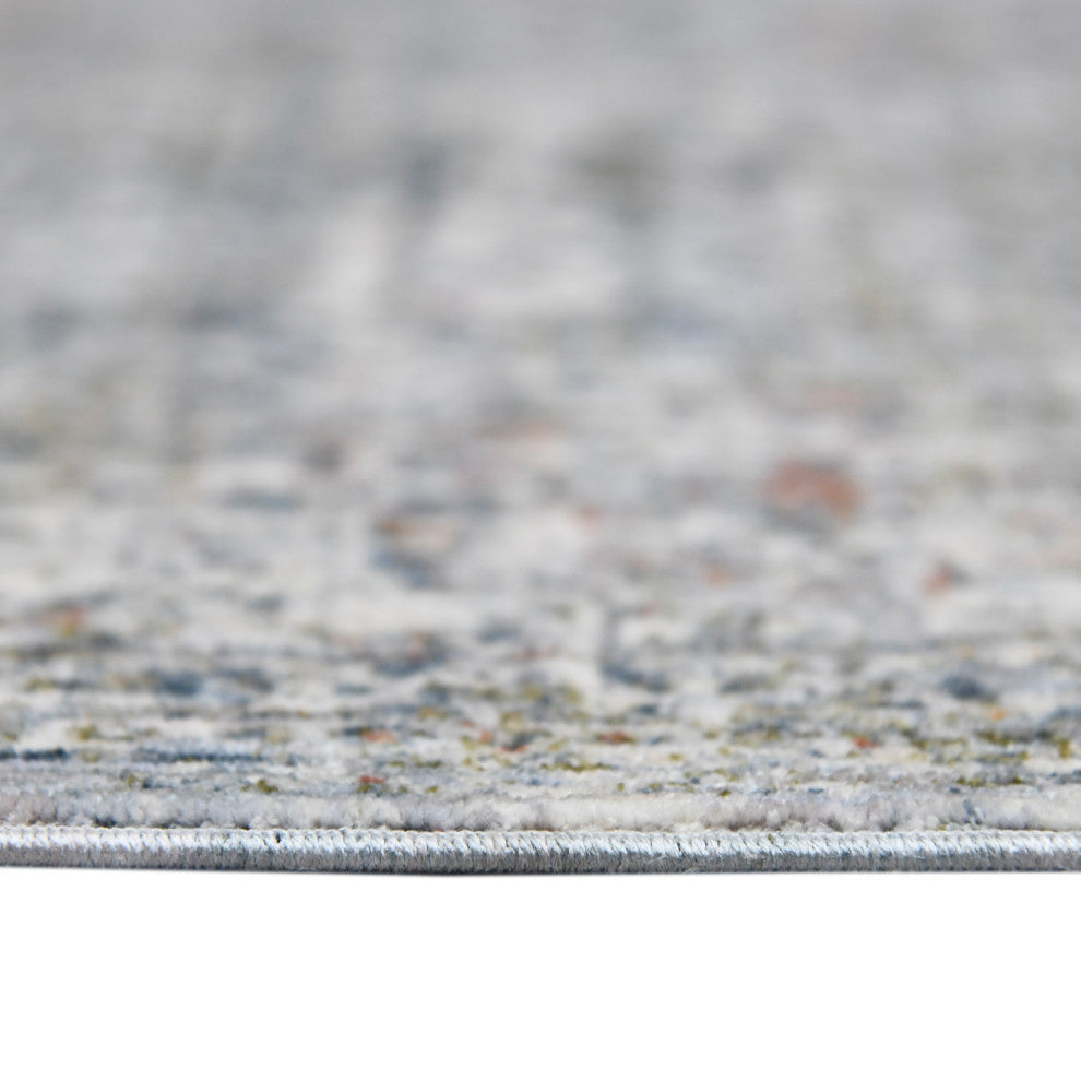 Vermont Chelsea Area Rug, Gray, 5'3" x 7'6", Bordered