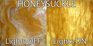 Small Jezebel Signature Flame Pendant, Honeysuckle, White Base