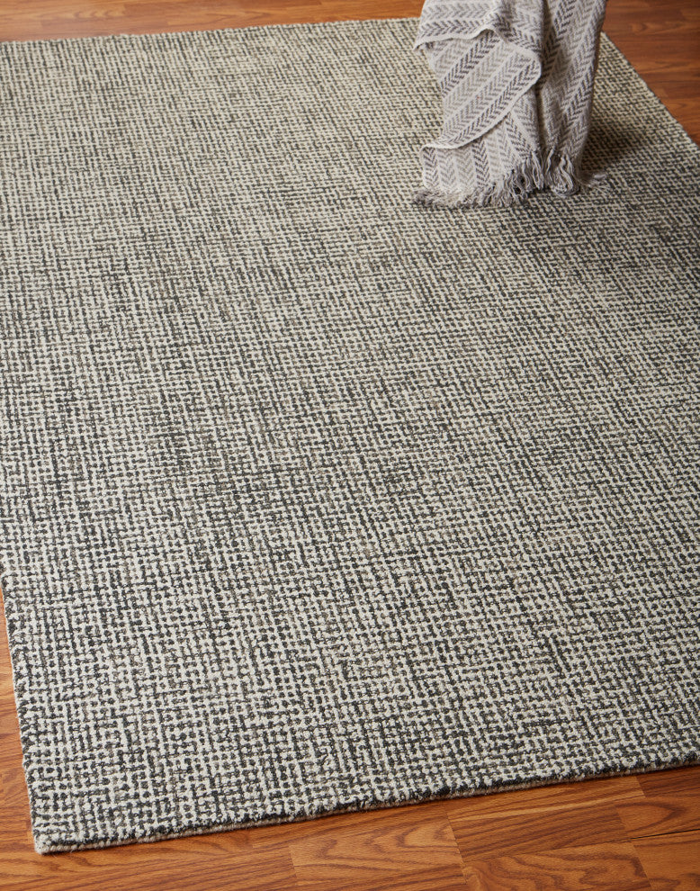 Interwoven Slate Area Rug, 5'x8'