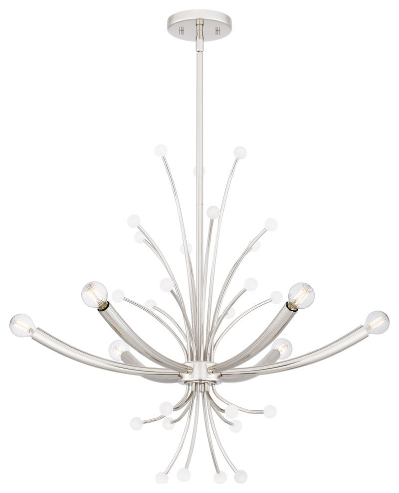 Quoizel PCKIE5029 Kiera 6 Light 29"W Sputnik Chandelier - Polished Nickel