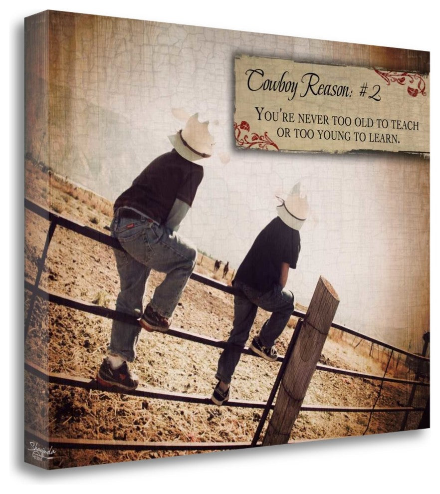 "Cowboy Reason II" By Shawnda Eva, Giclee Print on Gallery Wrap Canvas