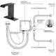 Automatic Touchless Sensor Bathroom Sink Faucets, Black Waterfall