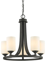 Bordeaux 5 Light Chandelier, Bronze