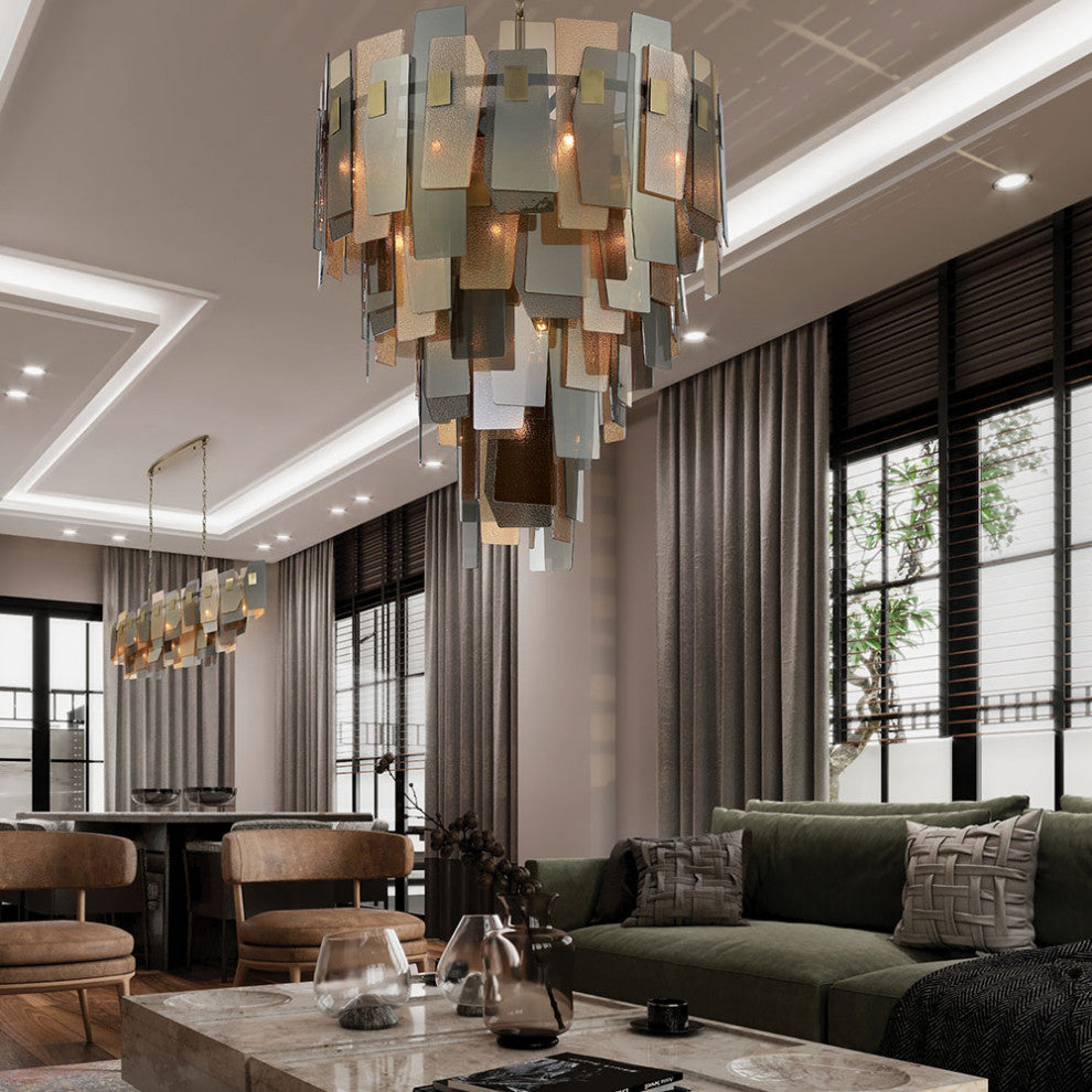Cocolina 10-Light Chandelier, Bronze