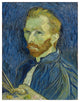 "Self-Portrait, 1889" Digital Paper Print by Vincent van Gogh, 32"x42"