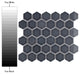 Hudson Due 2" Hex Imperial Grey Porcelain Floor and Wall Tile