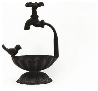 Casting Iron Bird and Water-tap Decorative Metal Soap Dish