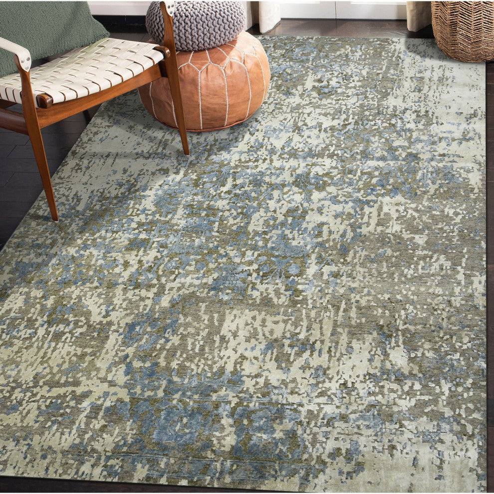 Essence Vailier Area Rug, Gray, 8' x 10', Abstract