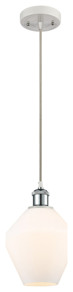 Innovations 516-1P-WPC-G651-8 1-Light Mini Pendant White and Polished Chrome